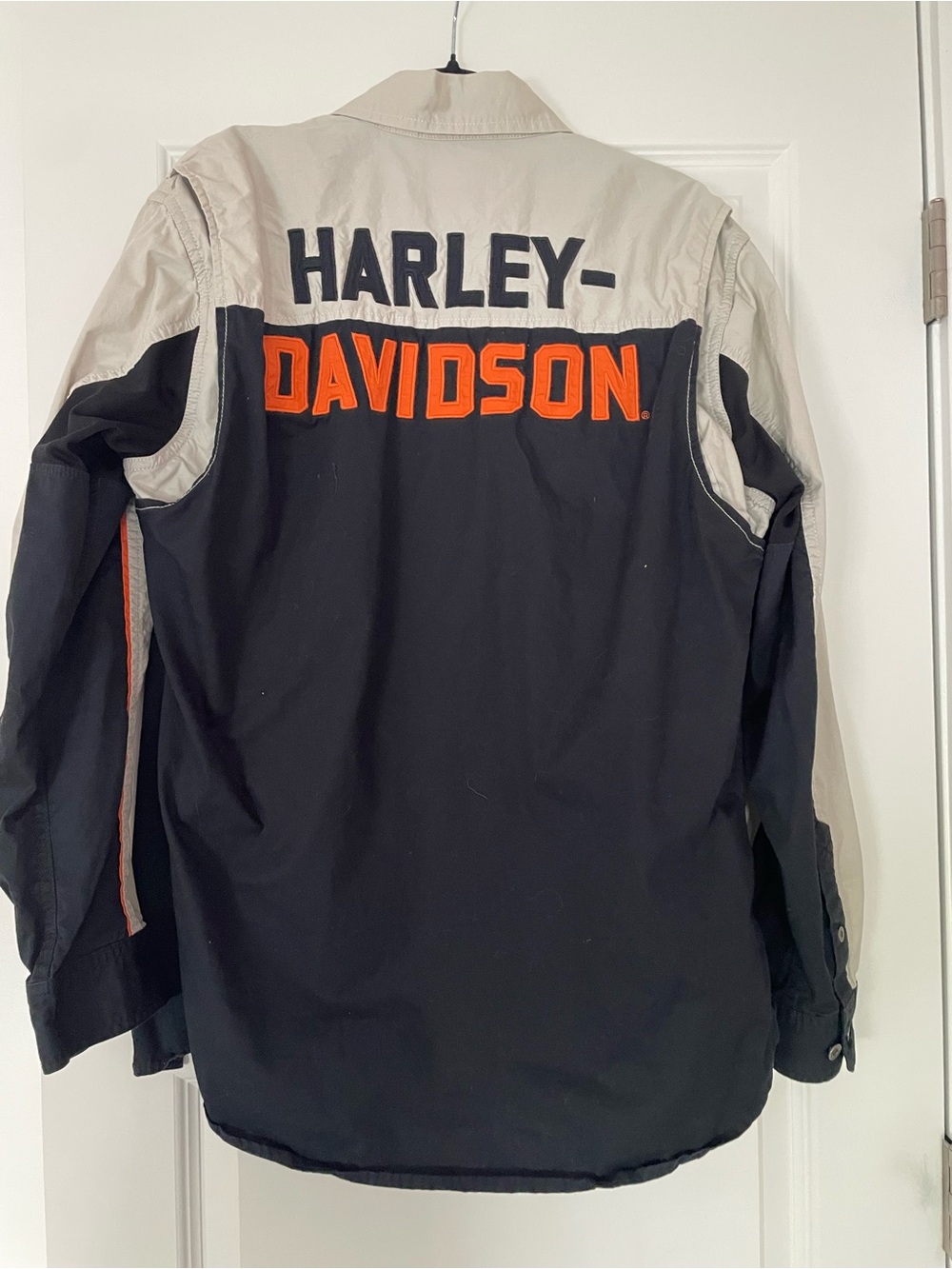 Harley-Davidson MEN'S H-D TECH VENTED SOLID Button-Up Shirt Jacket, large - Picture 5 of 7
